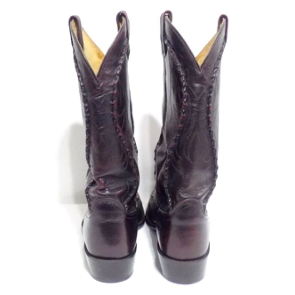 Dan Post Men’s Bucklace Embroidered Leather Boots in Cognac – Size 9D - Picture 4 of 12